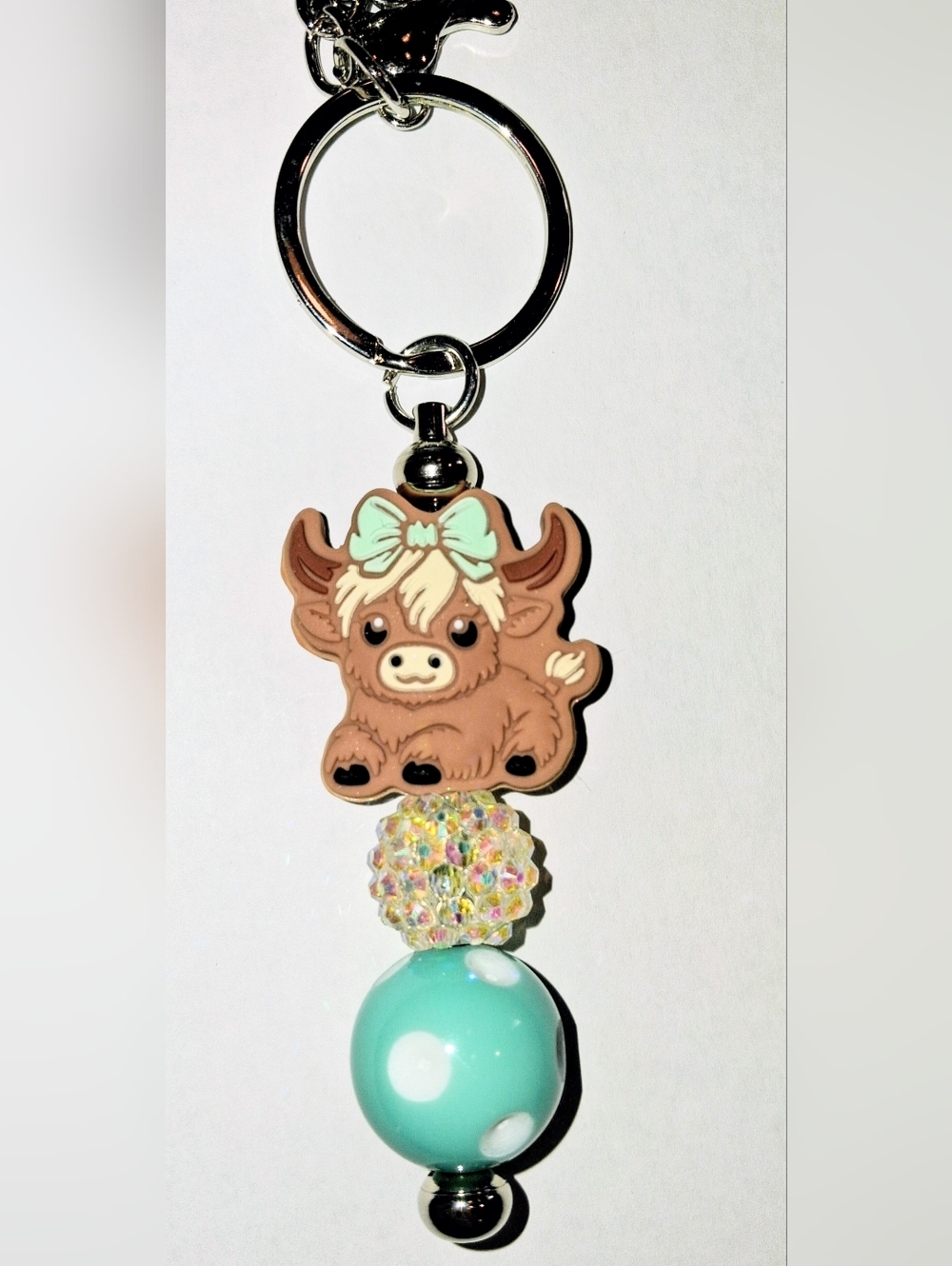 🩵 HIGHLAND COW - BAG CLIP / KEYCHAIN